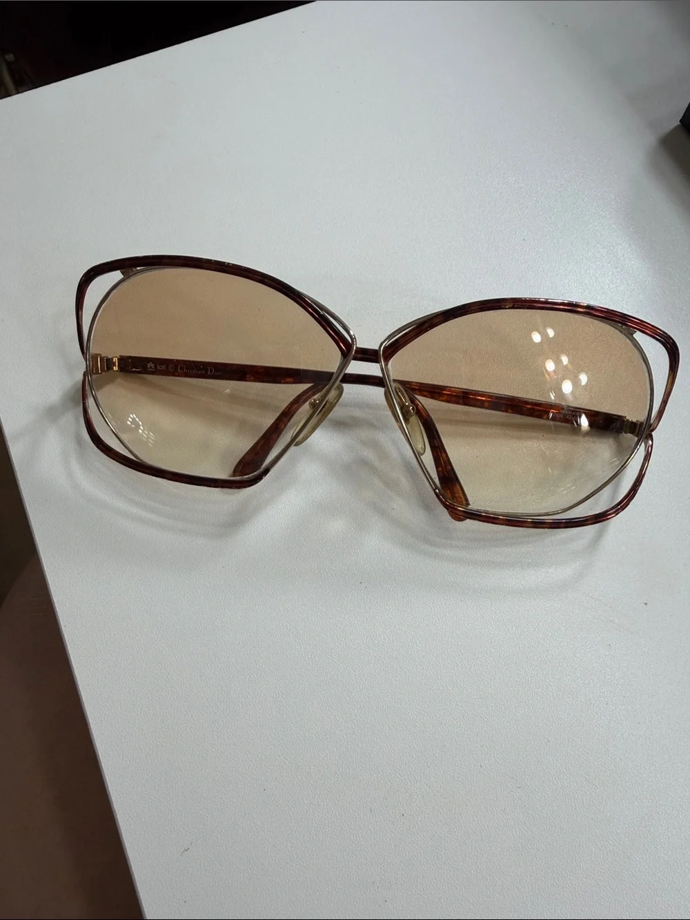 Vintage Christian Dior Oversized Butterfly Sunglasses